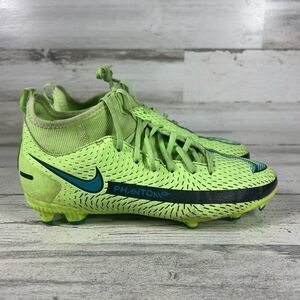 Nike‎ Phantom GT Elite FG Black & Lime Glow CK8439-303 Youth Soccer Shoes 4.5Y